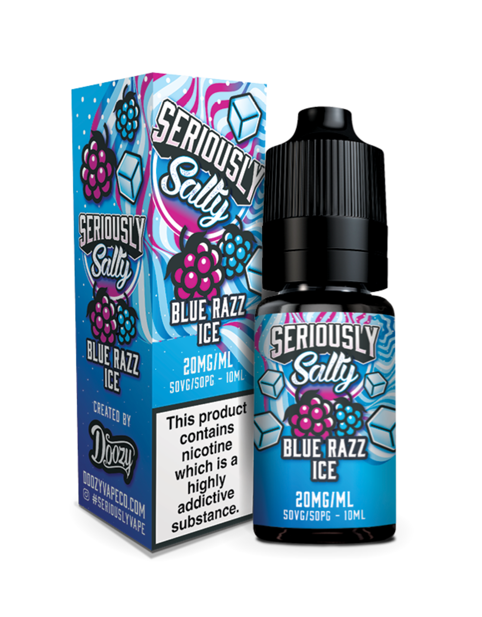 Doozy Vape Seriously Salty - Blue Razz Ice 10ml