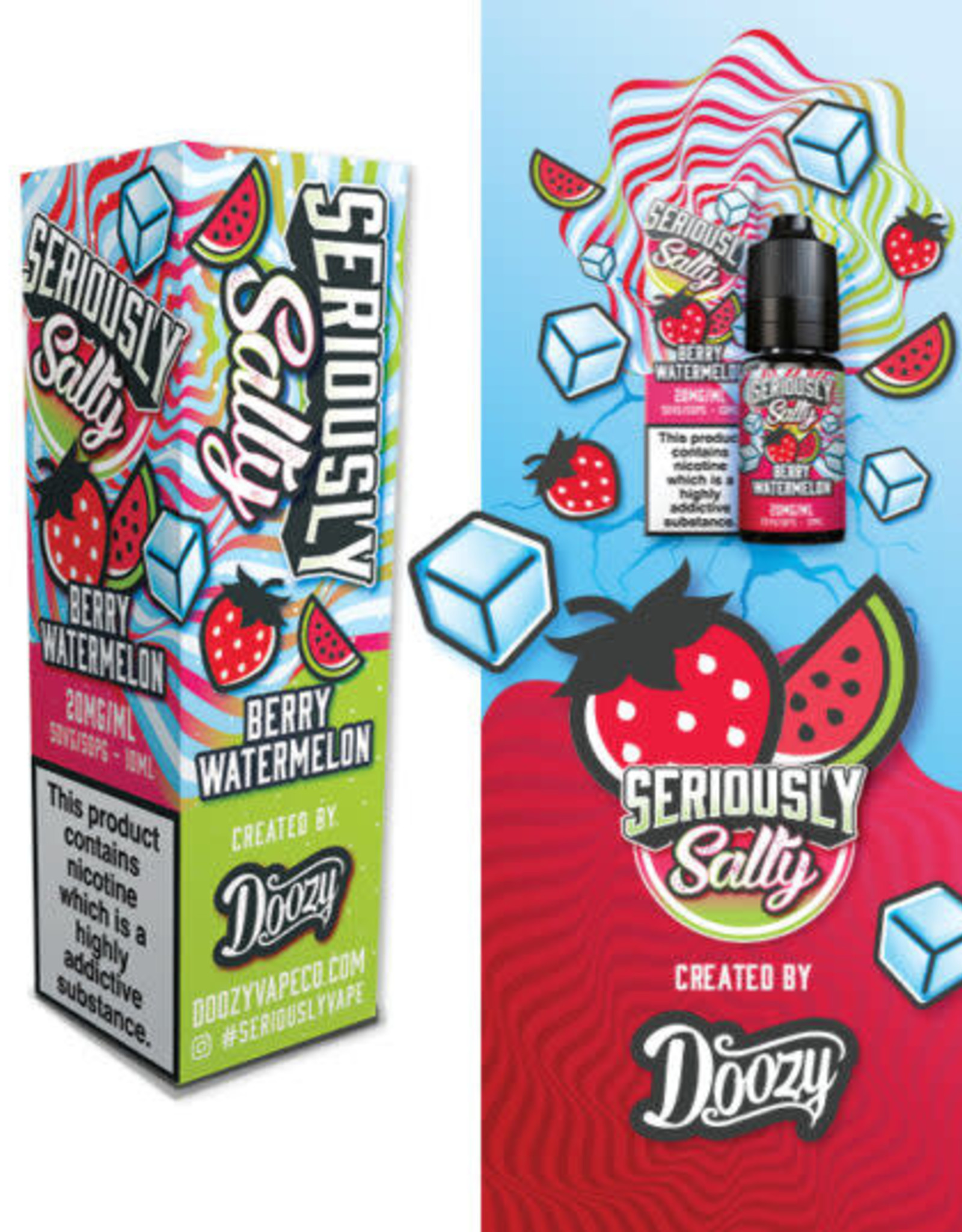 Doozy Vape Seriously Salty - Berry Watermelon 10ml