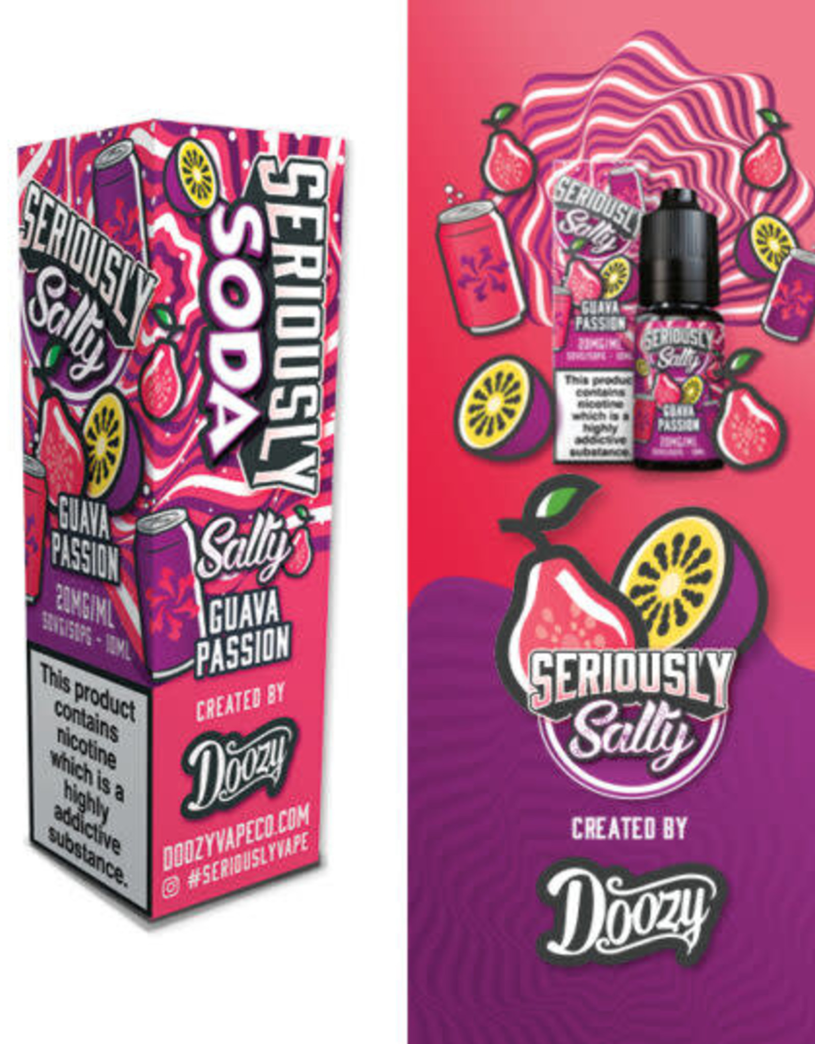 Doozy Vape Seriously Salty - Guava Passion 10ml