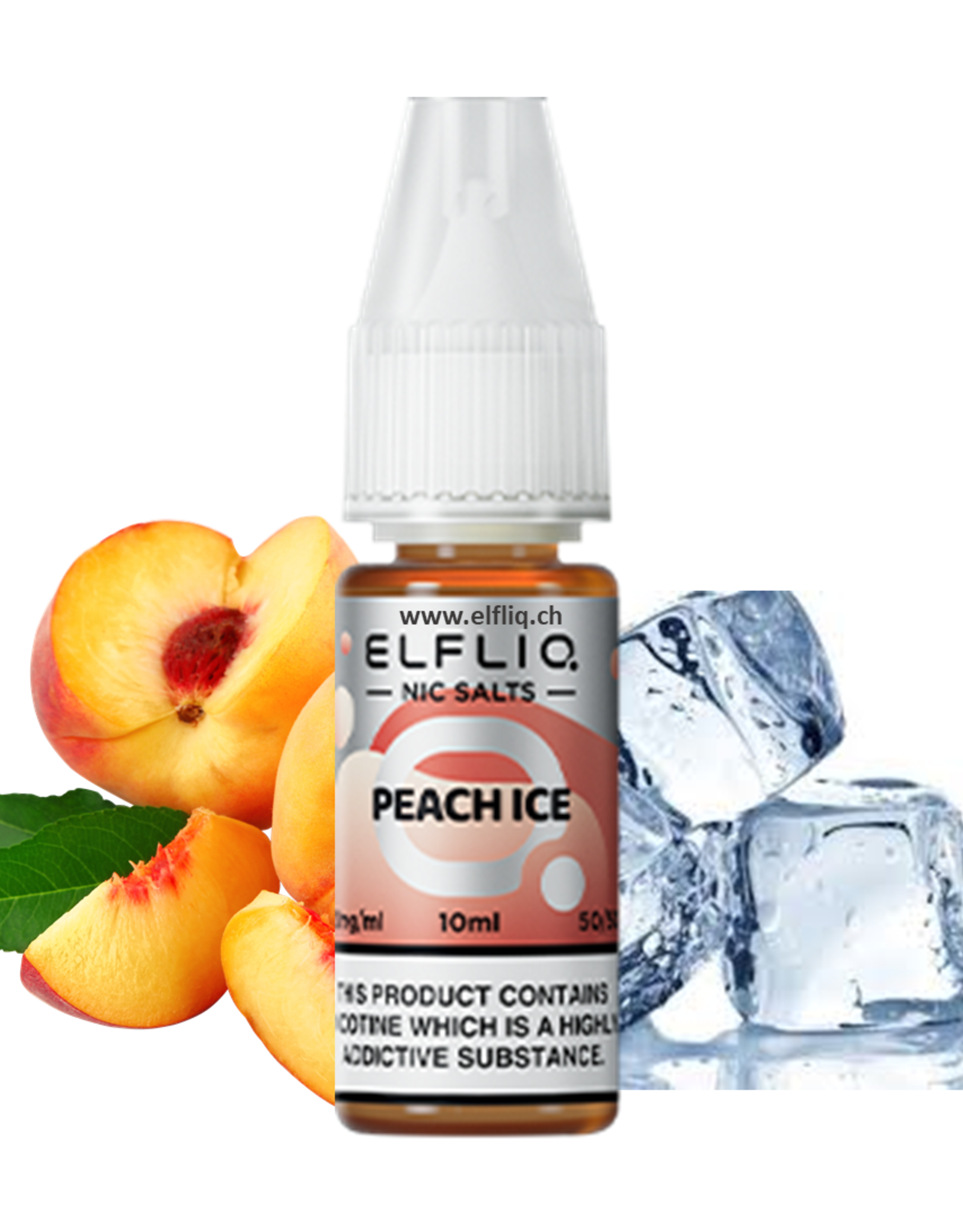 Elf Bar Elf Bar ELFLIQ - Peach Ice 10ml