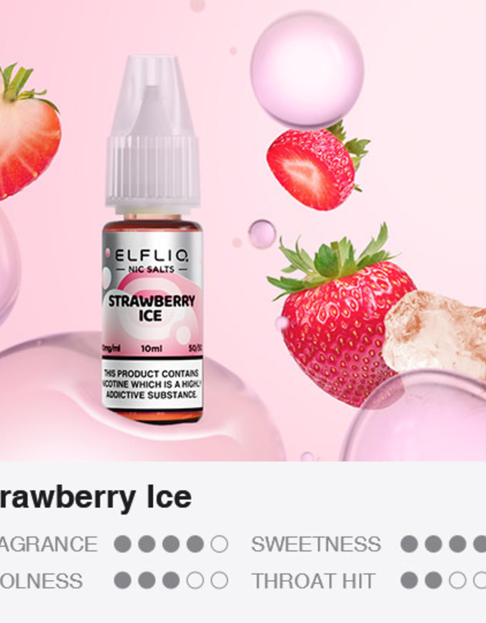 Elf Bar Elf Bar ELFLIQ - Strawberry Ice 10ml