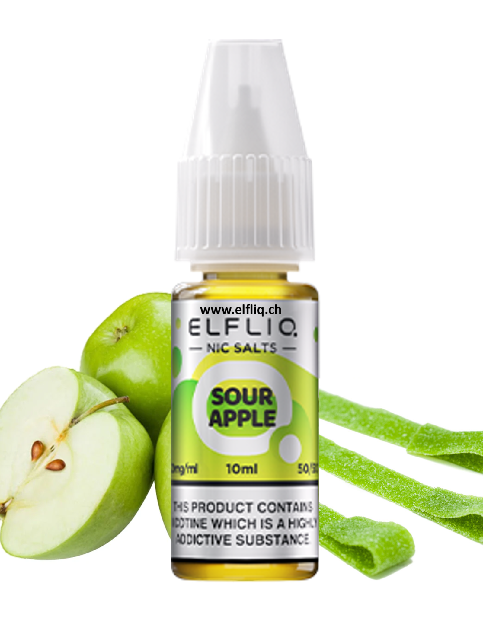 Elf Bar Elf Bar ELFLIQ - Sour Apple 10ml