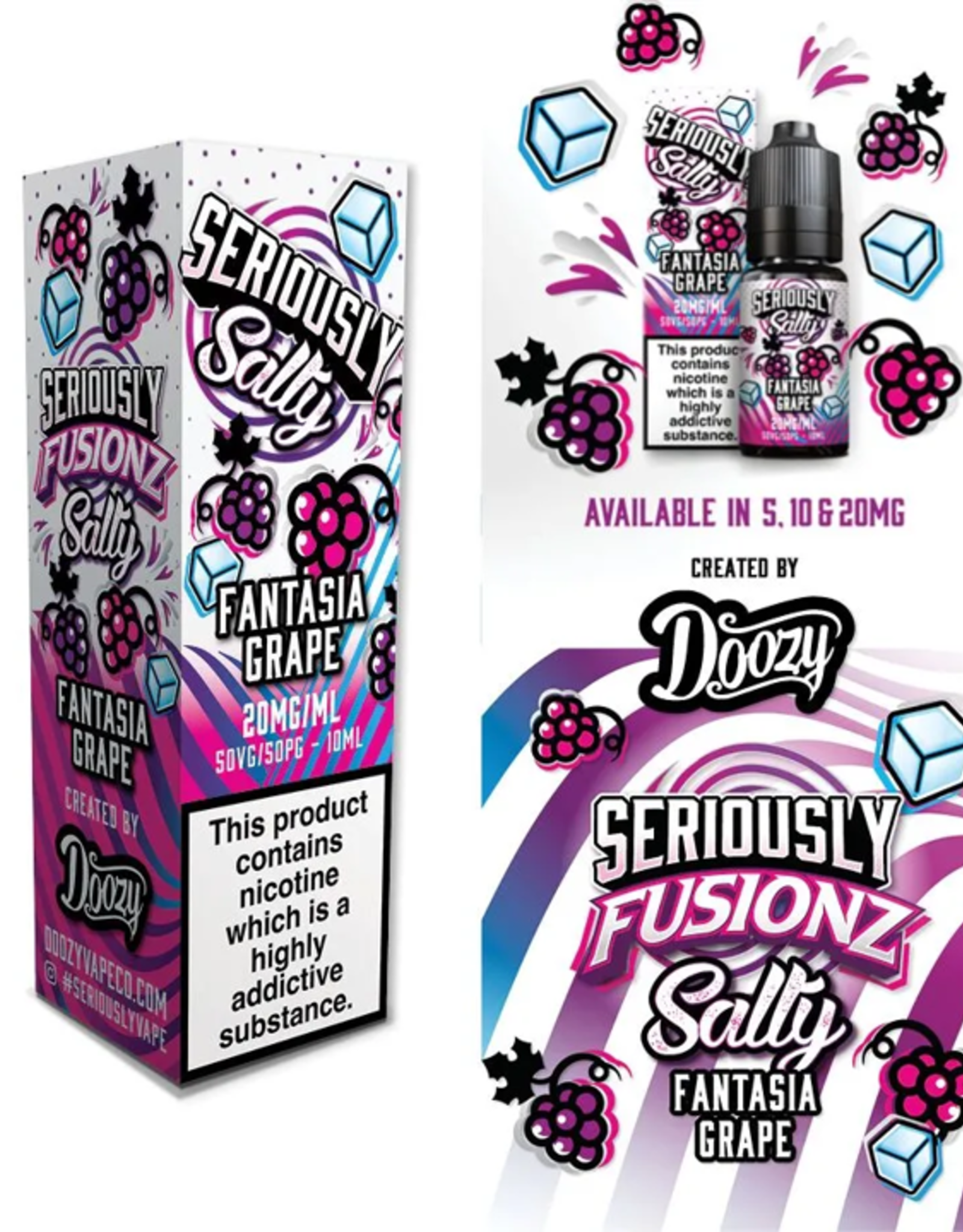 Doozy Vape Seriously Fusionz - Fantasia Grape 10ml
