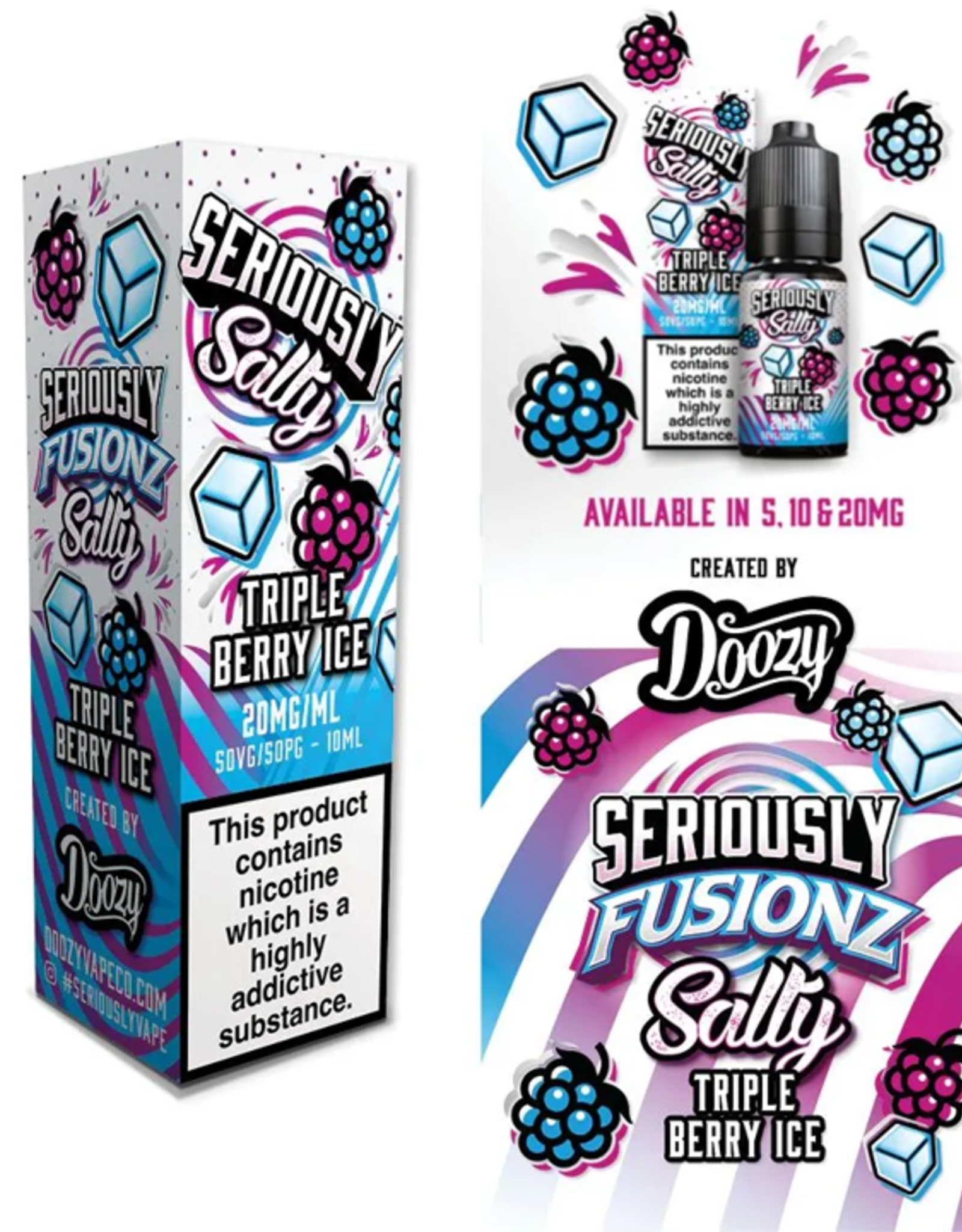 Doozy Vape Seriously Fusionz - Tripple Berry Ice 10ml