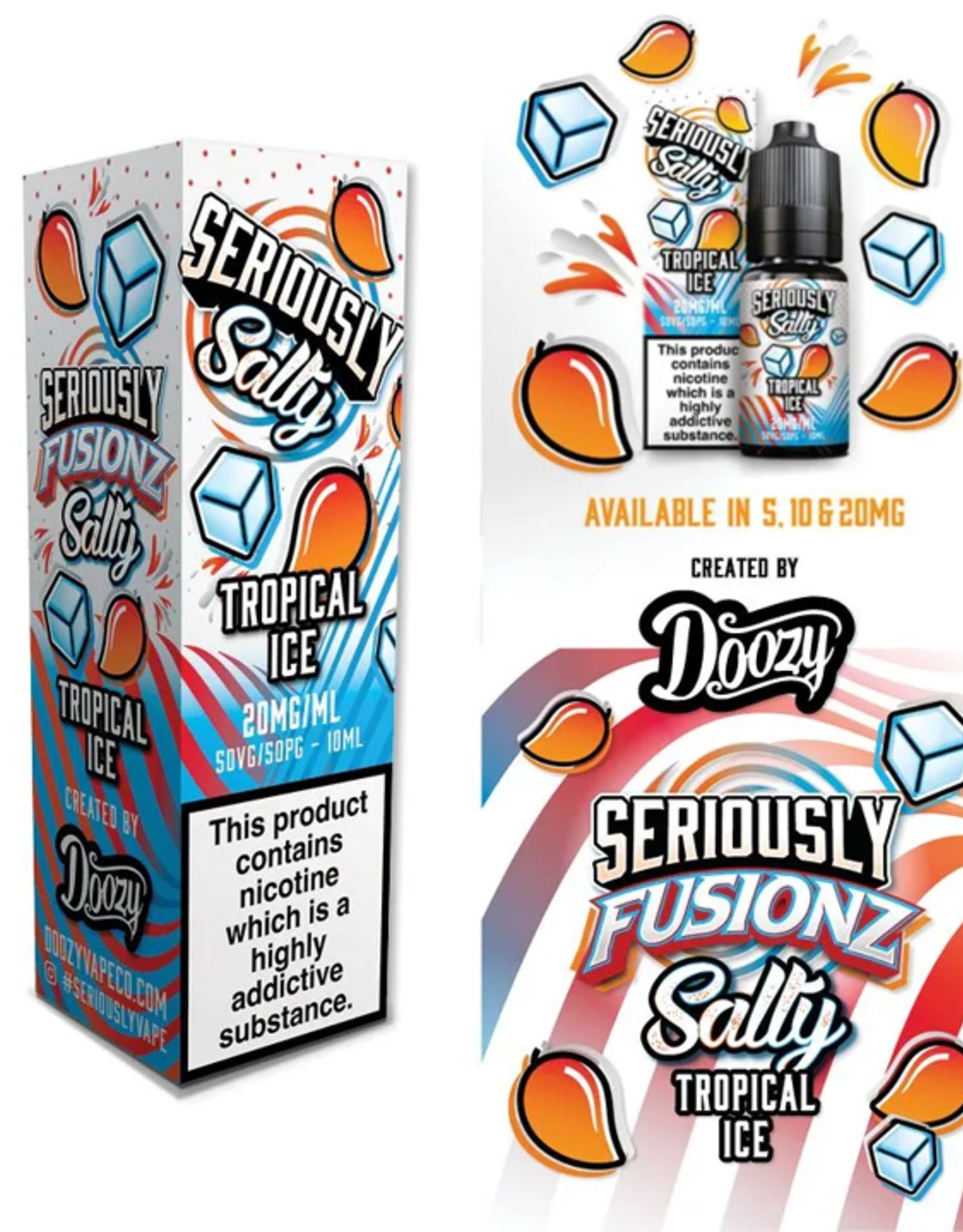 Doozy Vape Seriously Fusionz - Tropical Ice 10ml