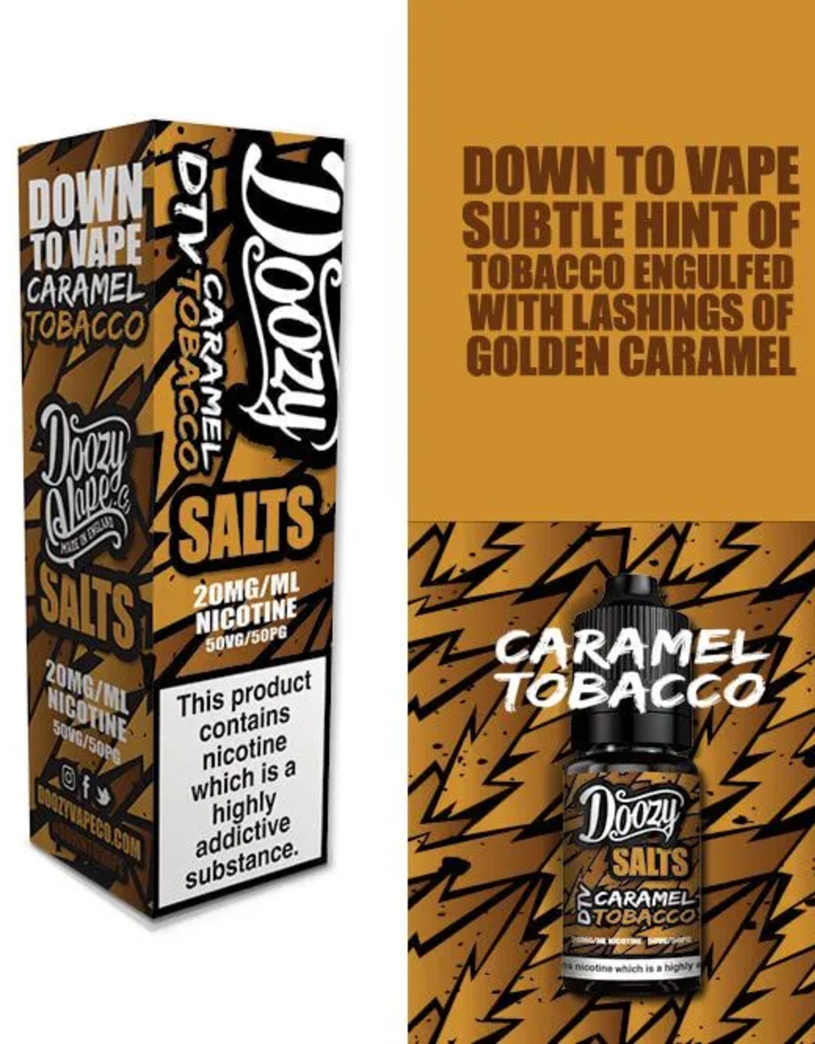 Doozy Vape Doozy Salts - Caramel Tobacco DTV 10ml