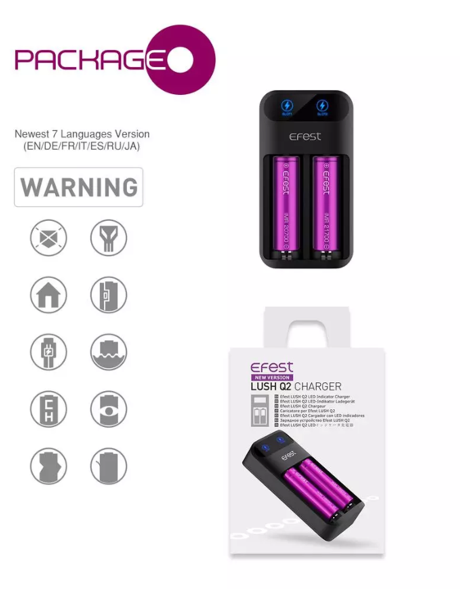 efest Efest Lush Q2 Ladegerät