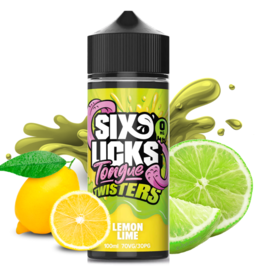 Six Licks Six Licks - Tongue Twisters - Lemon Lime 100ml