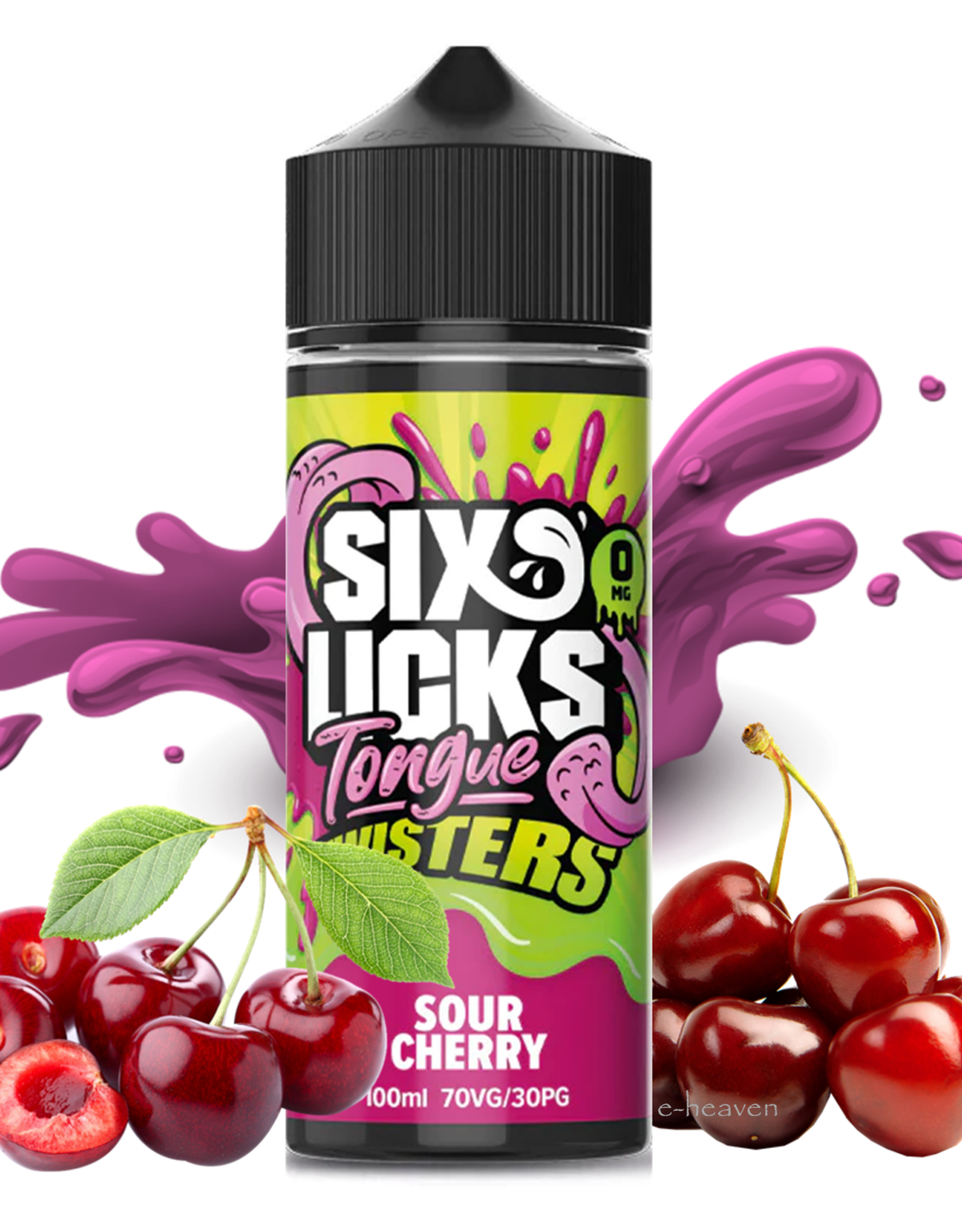 Six Licks Six Licks - Tongue Twisters - Sour Cherry 100ml