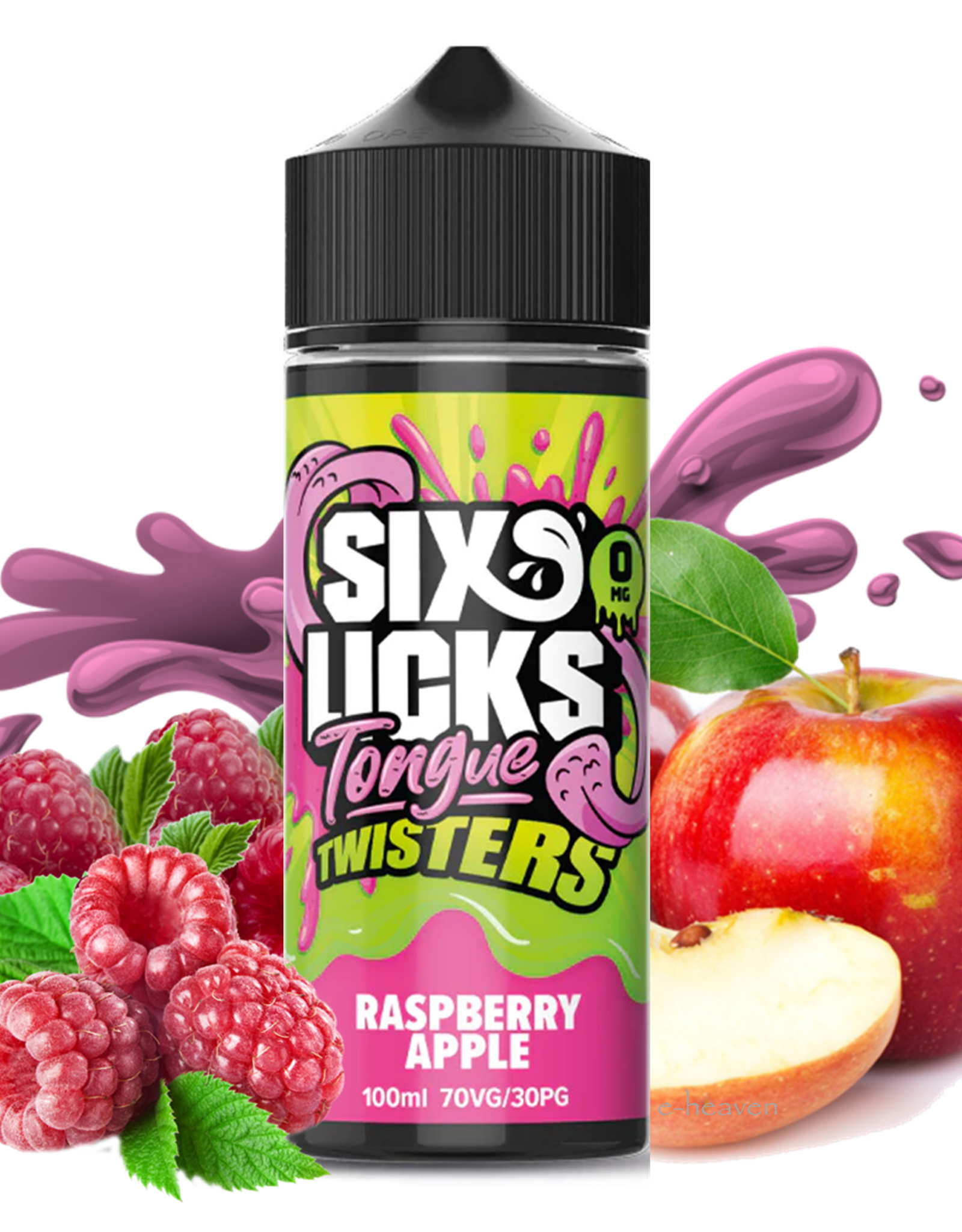 Six Licks Six Licks - Tongue Twisters - Raspberry Apple 100ml