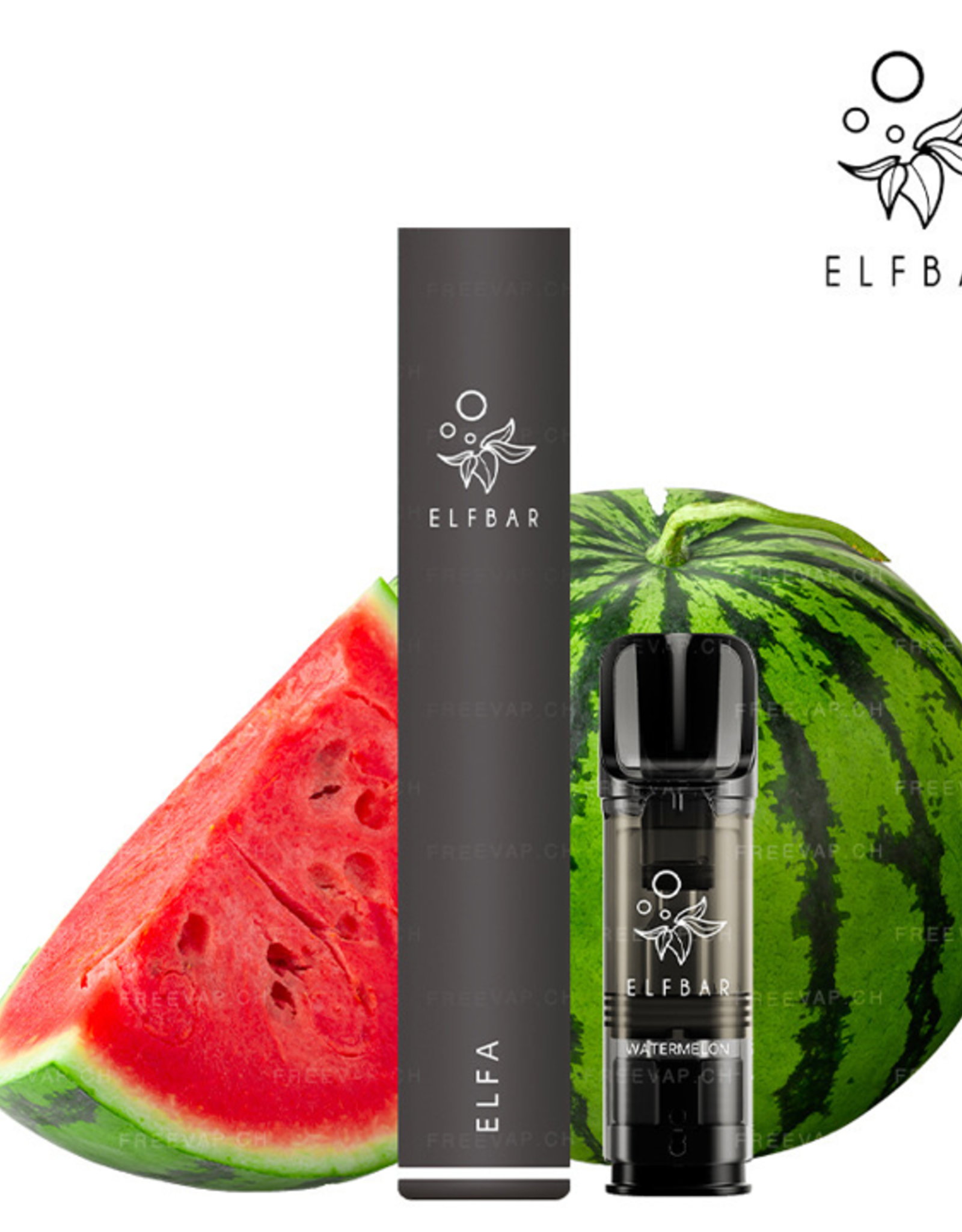 Elf Bar Elf Bar - Elfa PRO Pod Kit OHNE Nikotin Black (inkl. 1 POD Watermelon)