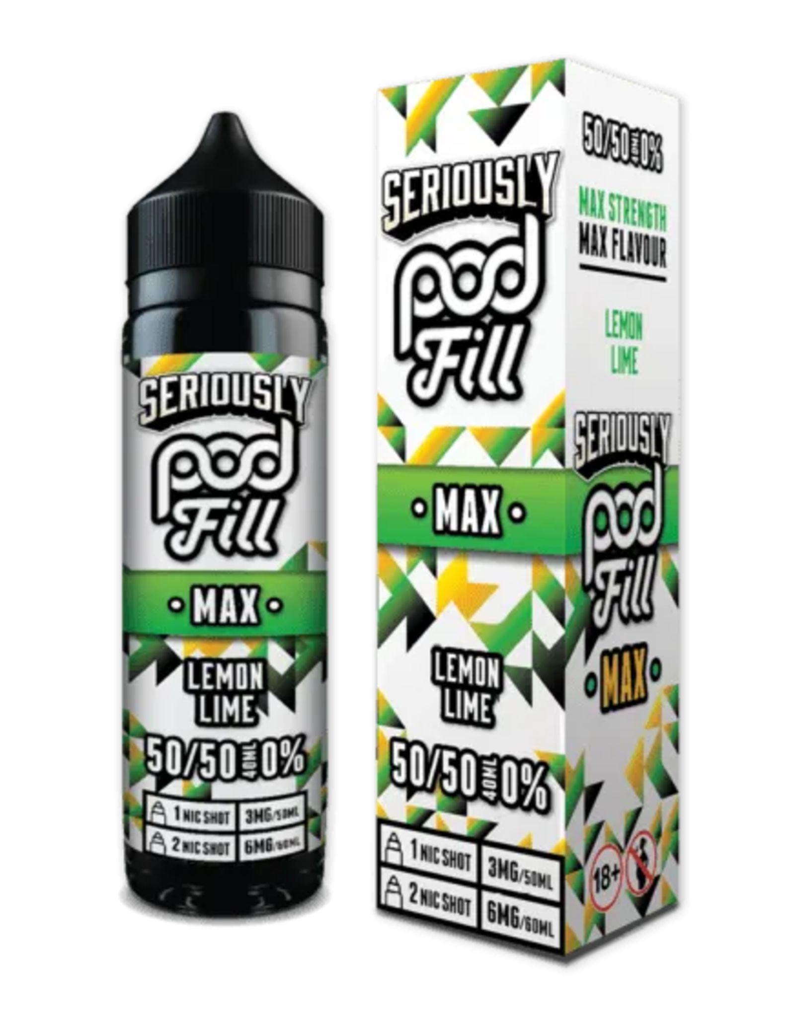 Doozy Vape Seriously pod fill MAX - Lemon Lime 40/60ml