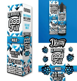 Doozy Vape Seriously pod fill MAX - BlueRazz Breeze 40/60ml