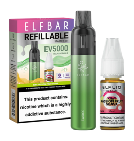 Elf Bar Elf BAr EV5000 Refillable POD Kit Kiwi Passionfruit Guava