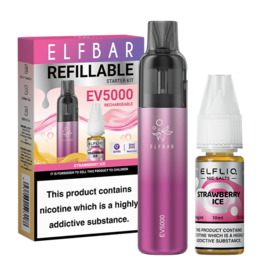 Elf Bar Elf Bar EV5000 Refillable POD Kit Strawberry Ice