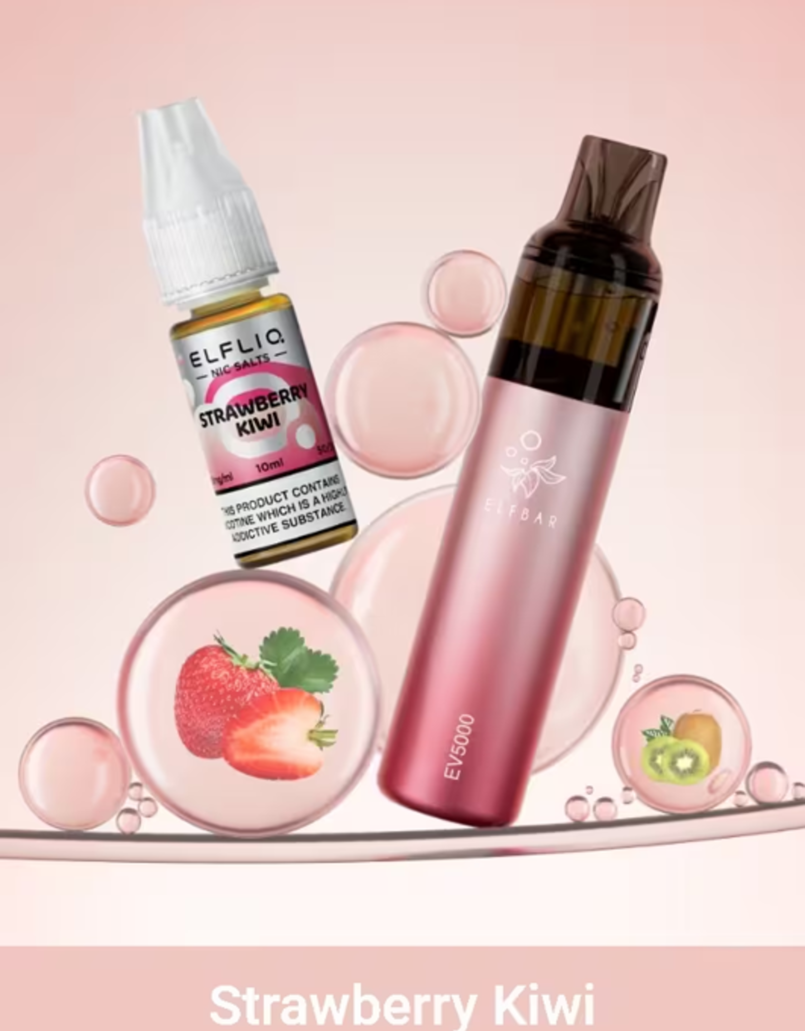 Elf Bar Elf Bar EV5000 Refillable POD Kit Strawberry Kiwi