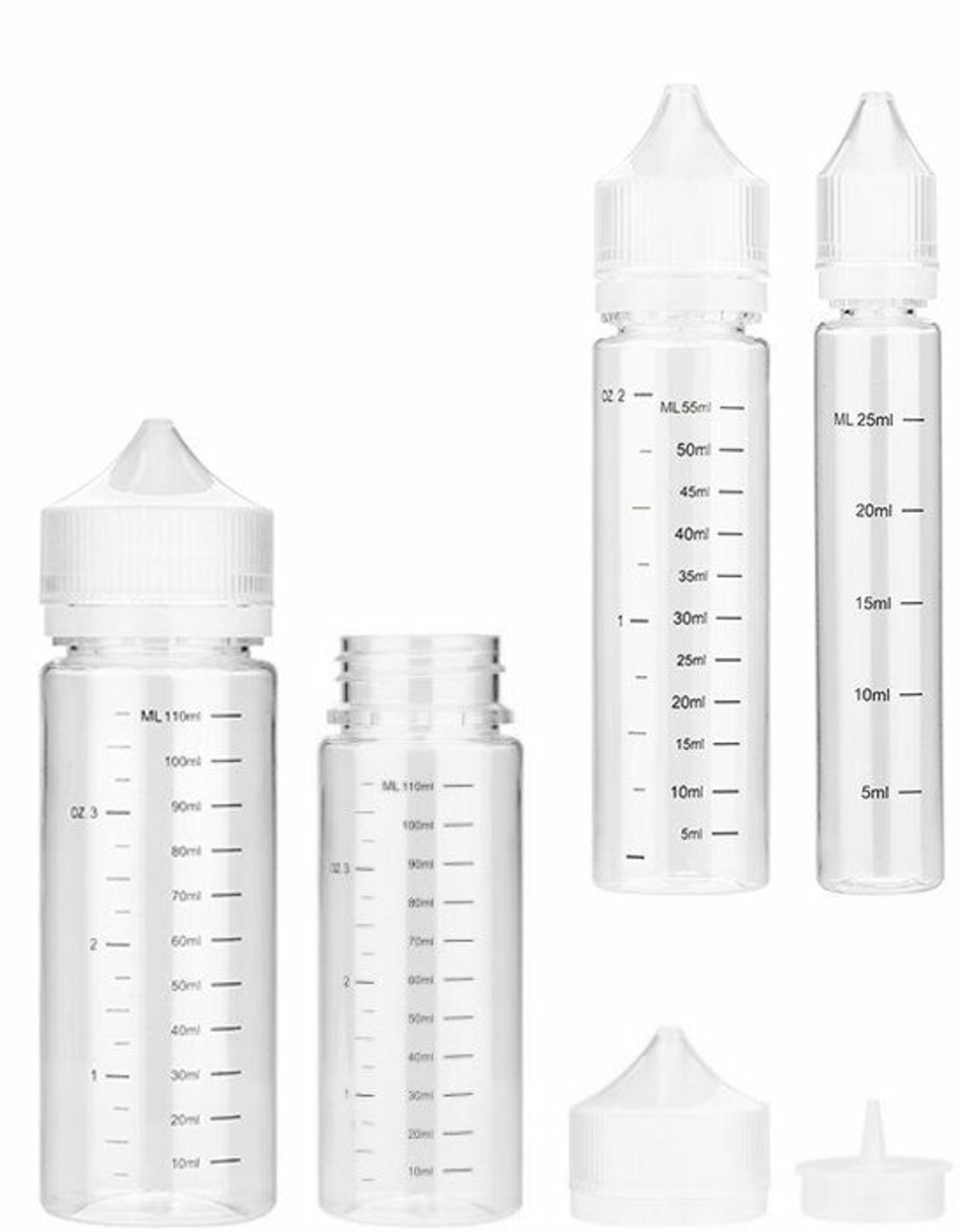 e-heaven PET Liquid Flaschen mit Scala