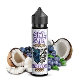 OWL OWL Salt - Blueberry Coco Longfill 10ml in 60ml Flasche