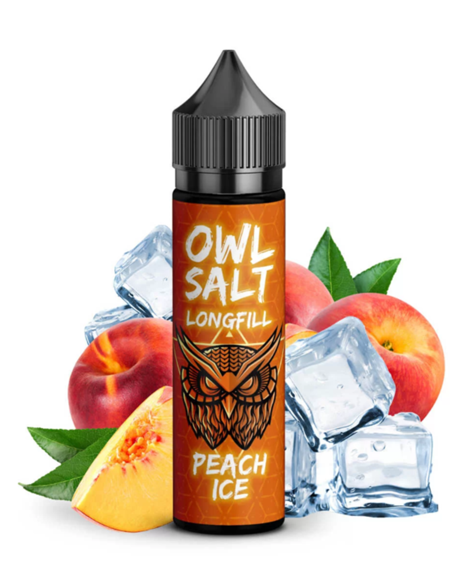 OWL OWL Salt - Peach Ice Longfill 10ml in 60ml Flasche