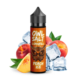 OWL OWL Salt - Peach Ice Longfill 10ml in 60ml Flasche