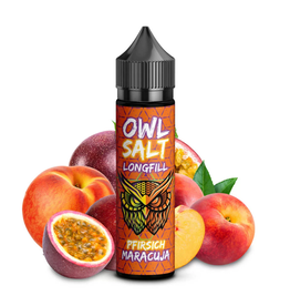 OWL OWL Salt - Pfirsich Maracuja Longfill 10ml in 60ml Flasche