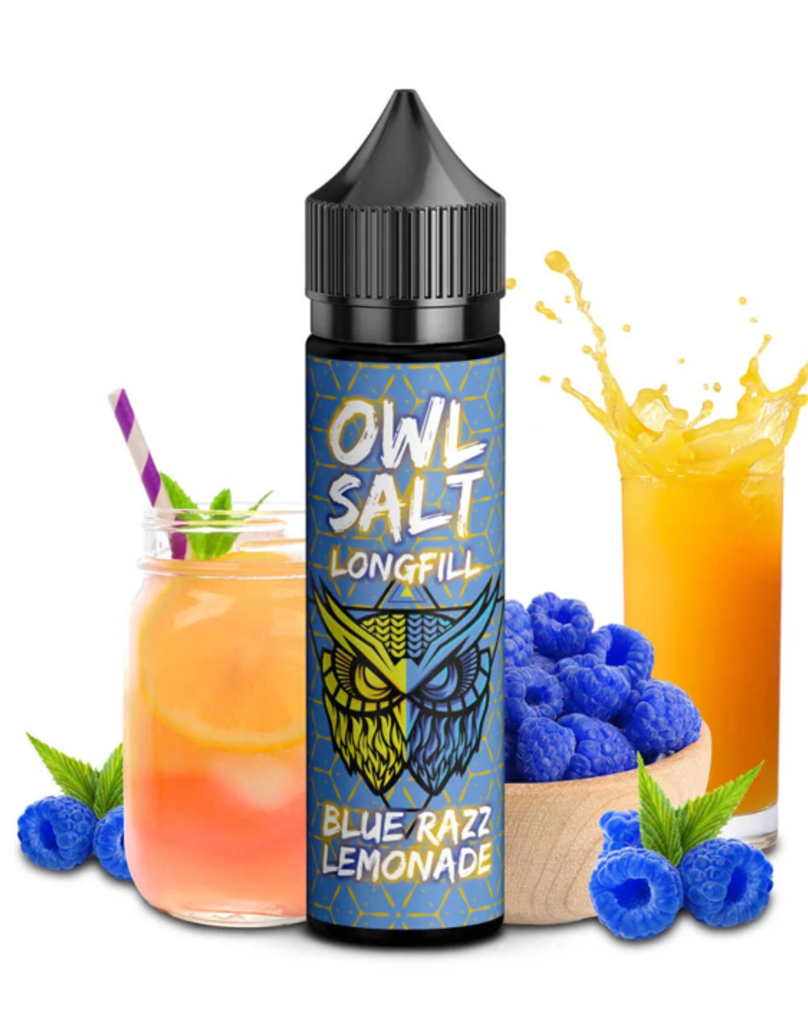 OWL OWL Salt - Blue Razz Lemonade Longfill 10ml in 60ml Flasche