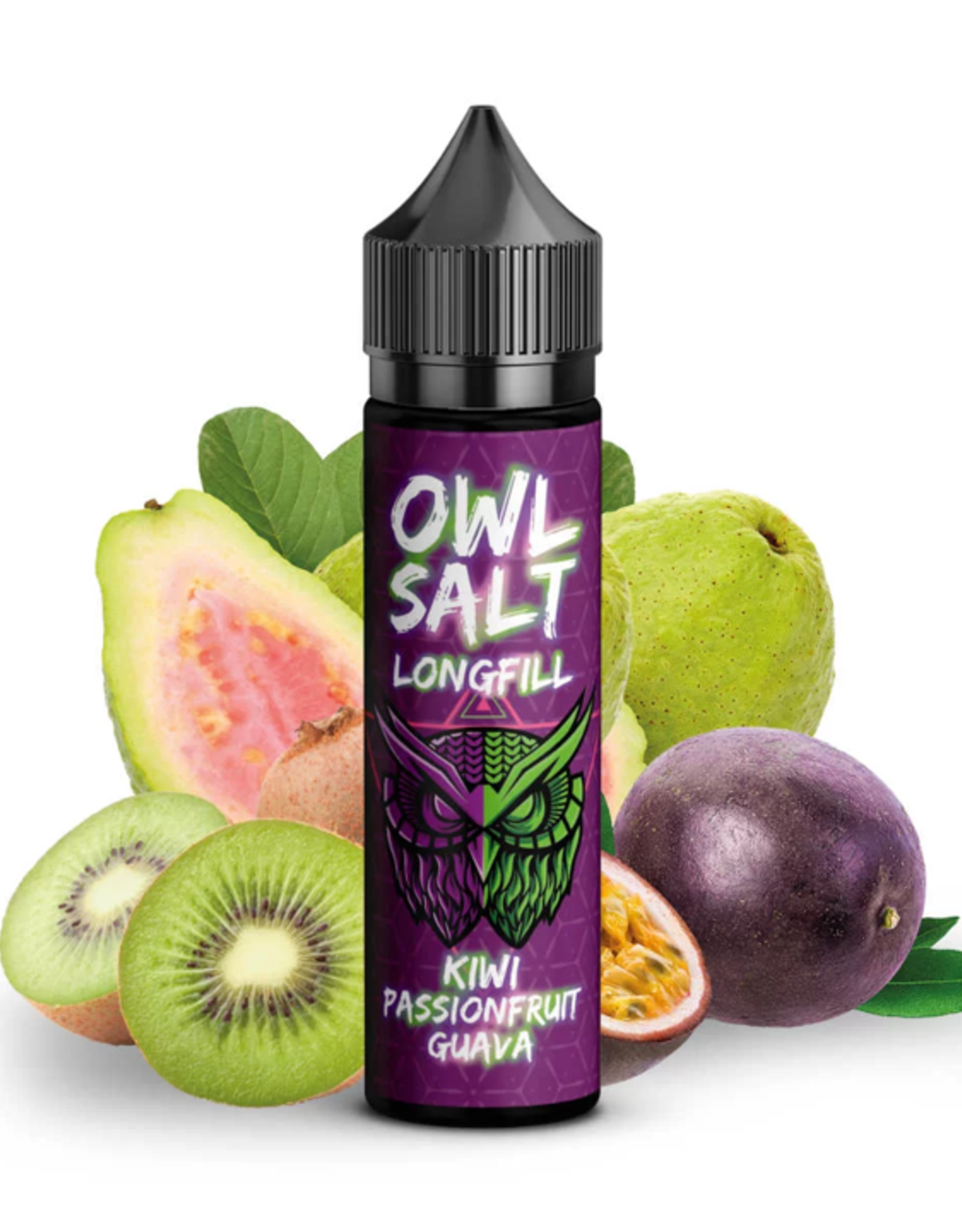 OWL OWL Salt - Kiwi Passionfruit Guava Longfill 10ml in 60ml Flasche