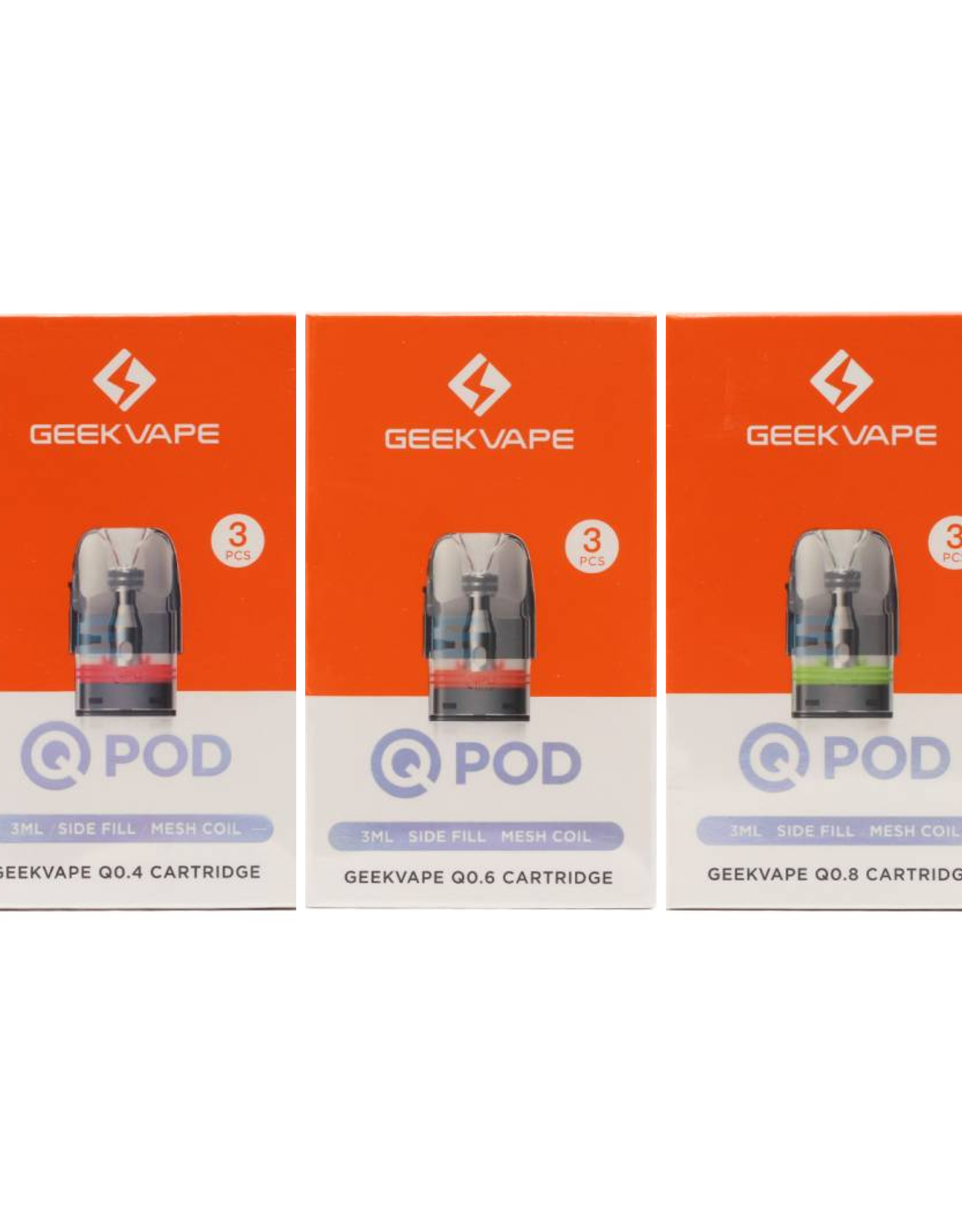 Geek Vape GeekVape Q-PODs 3ml  Side Fill