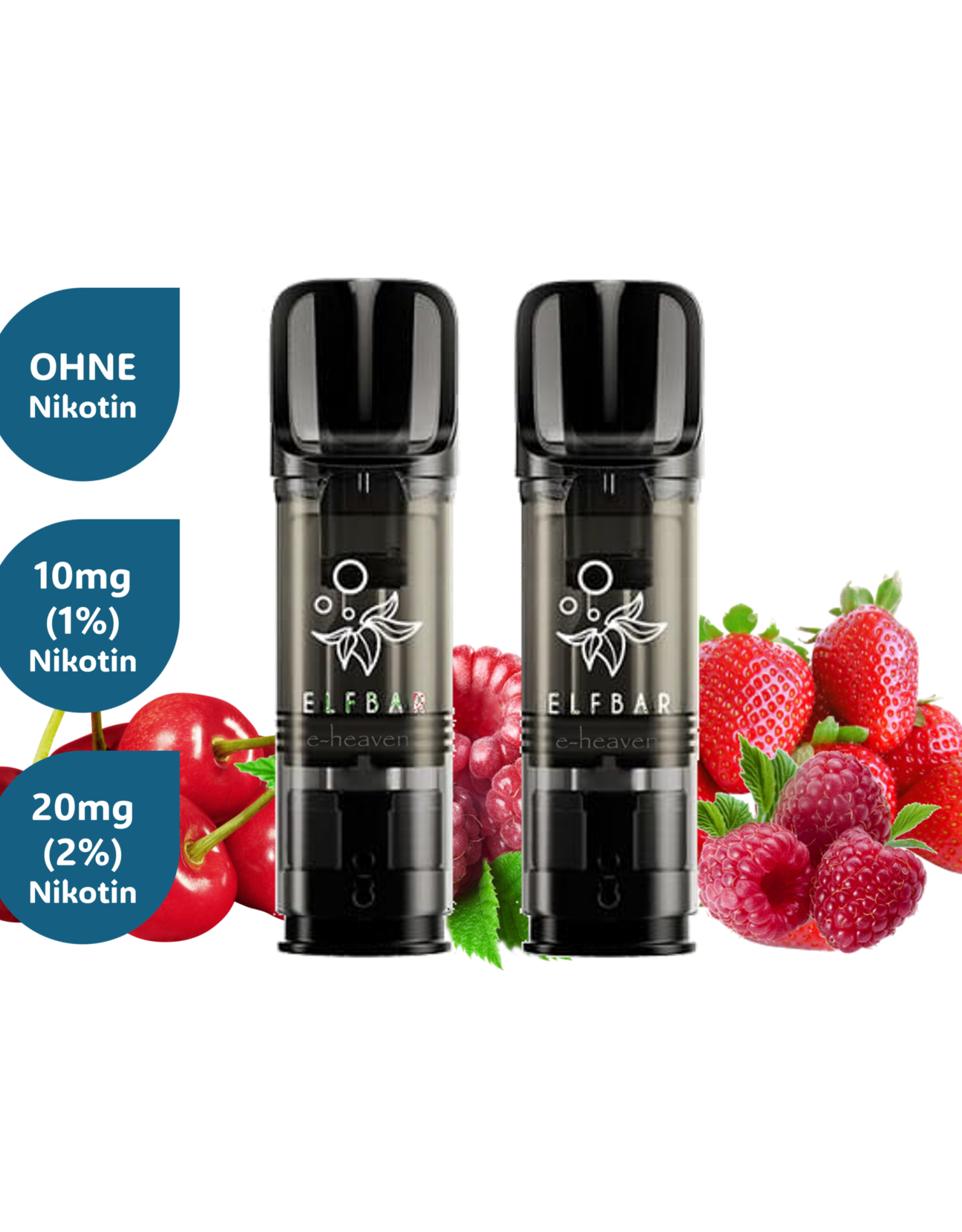 Elf Bar Elf Bar Elfa PRO PODs - Strawberry Raspberry Cherry Ice (2er-pack)