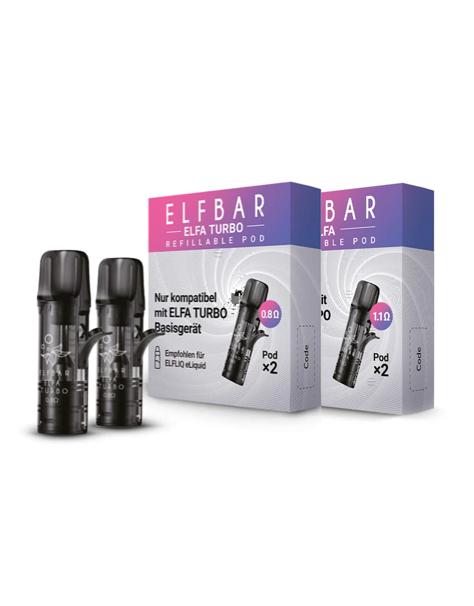Elf Bar ELFBAR ELFA Pro - 2ml Wiederbefüllbar Leer PODs