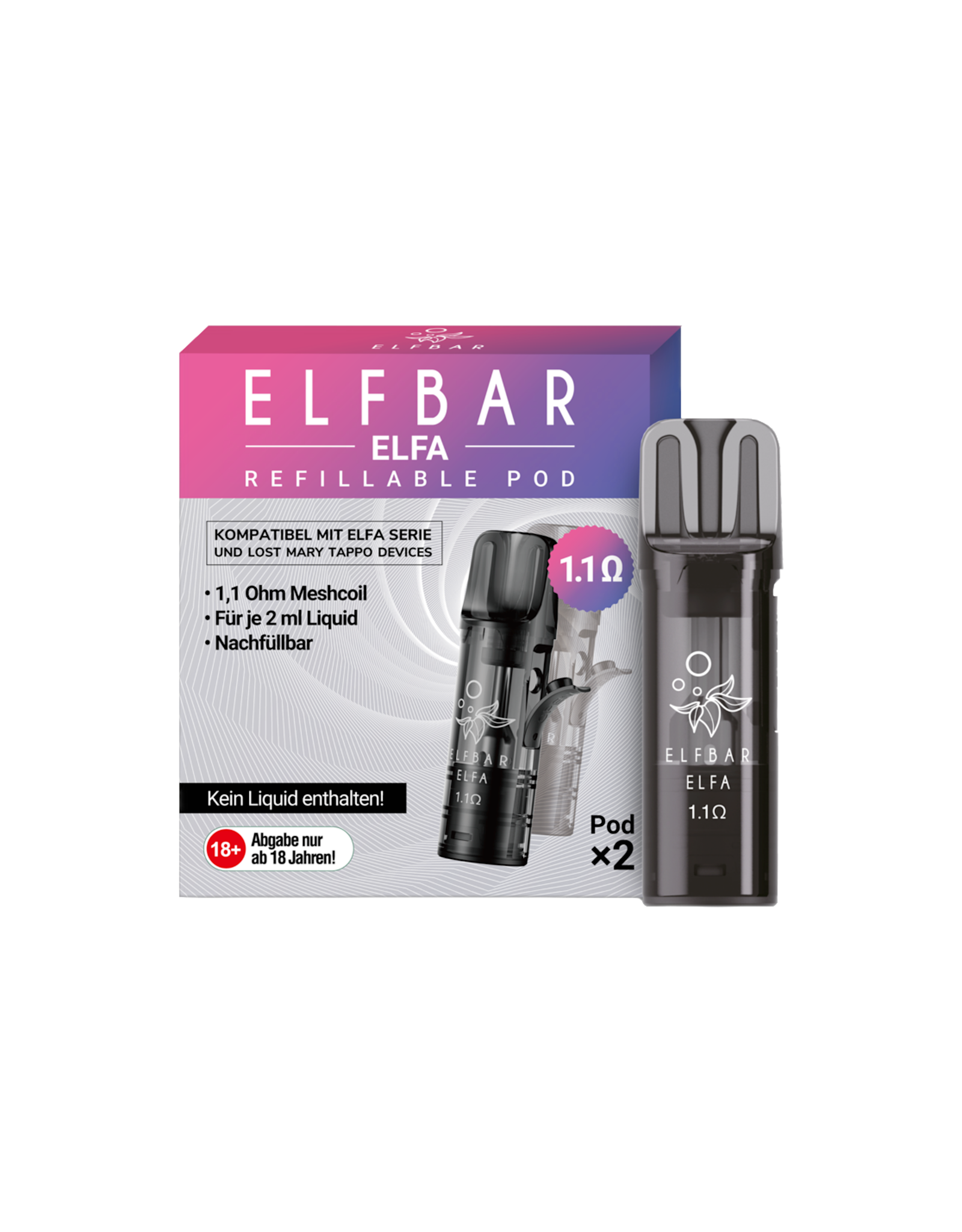 Elf Bar ELFBAR ELFA Pro - 2ml Wiederbefüllbar Leer PODs