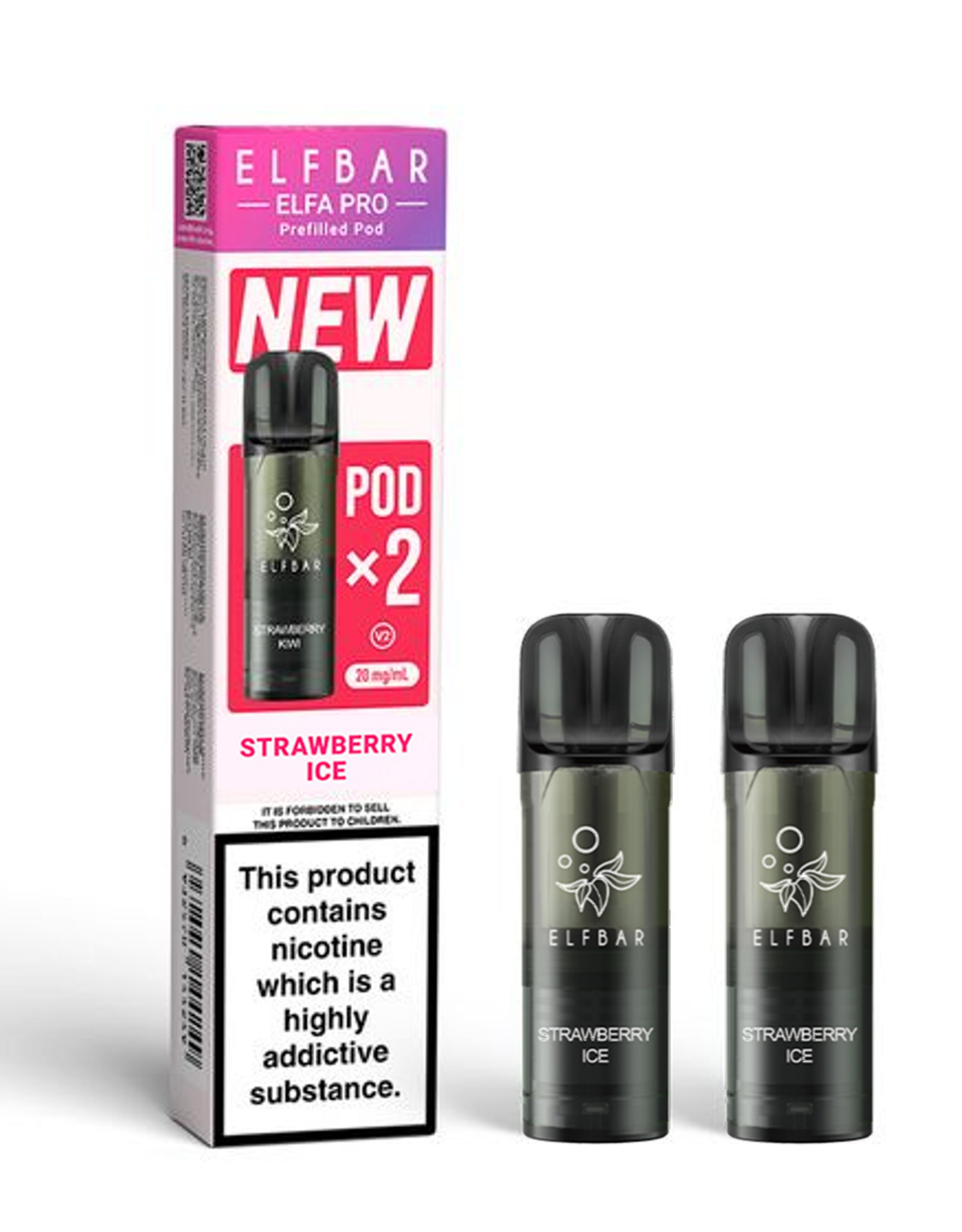 Elf Bar Elf Bar Elfa PRO V2 PODs - Strawberry Ice (2er-pack)