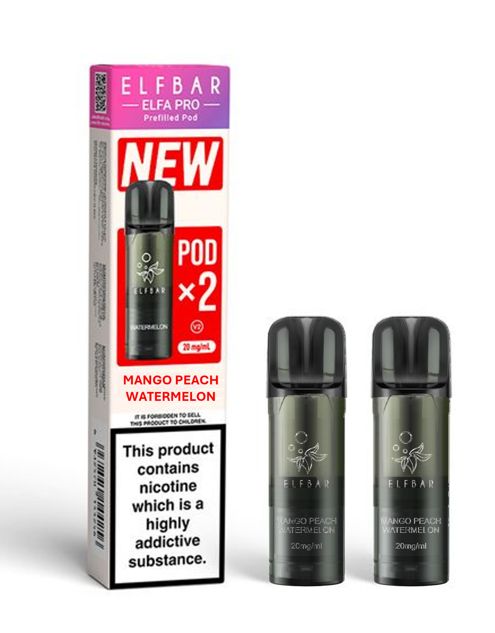 Elf Bar Elf Bar Elfa PRO V2 PODs - Mango Peach watermelon (2er-pack)