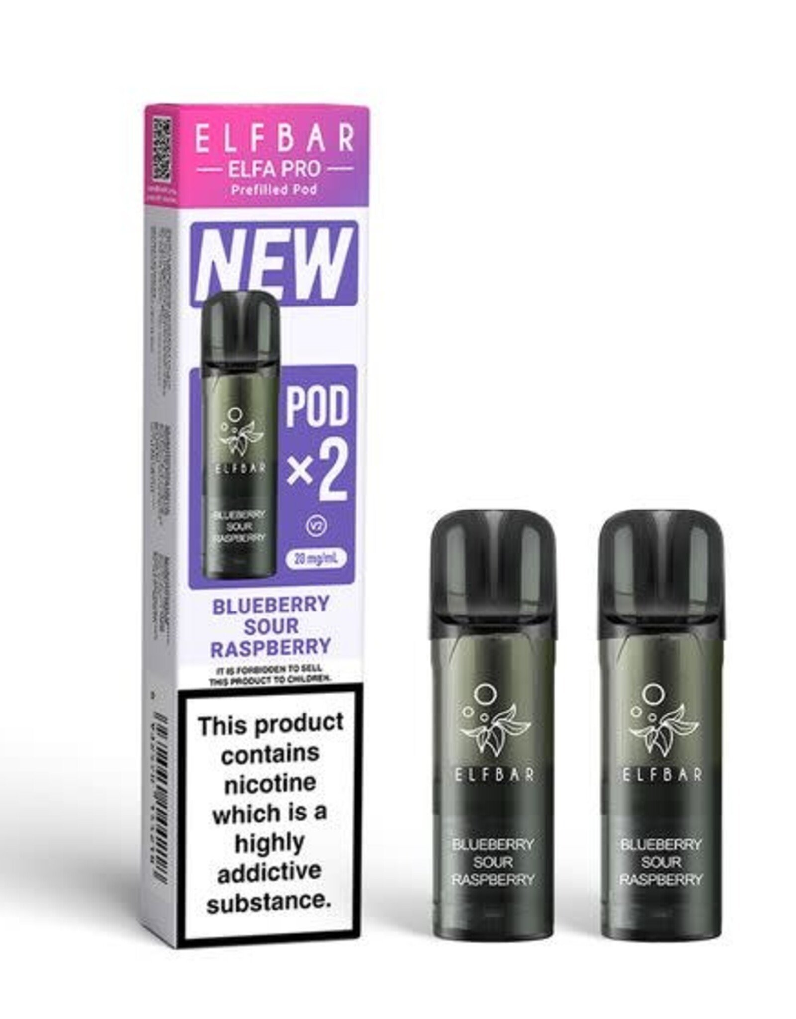 Elf Bar Elf Bar Elfa PRO V2 PODs - Blueberry Sour Raspberry (2er-pack)