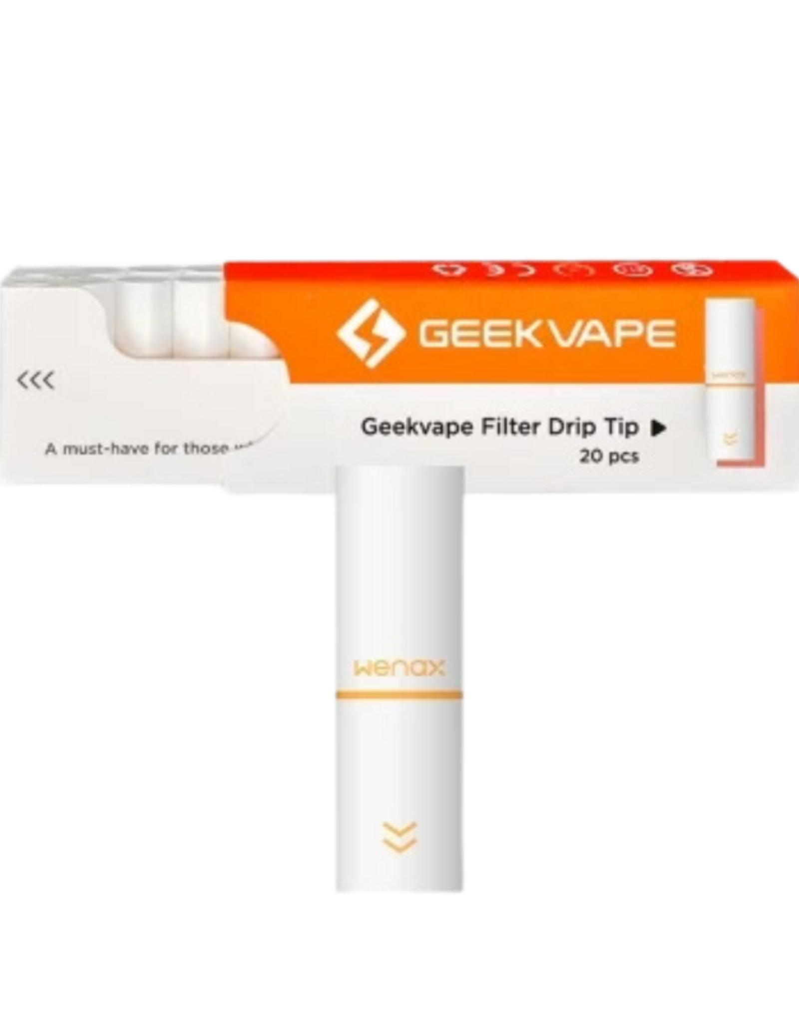 Geek Vape 20 x Geekvape Wenax S3, Baumwoll-Mundstück