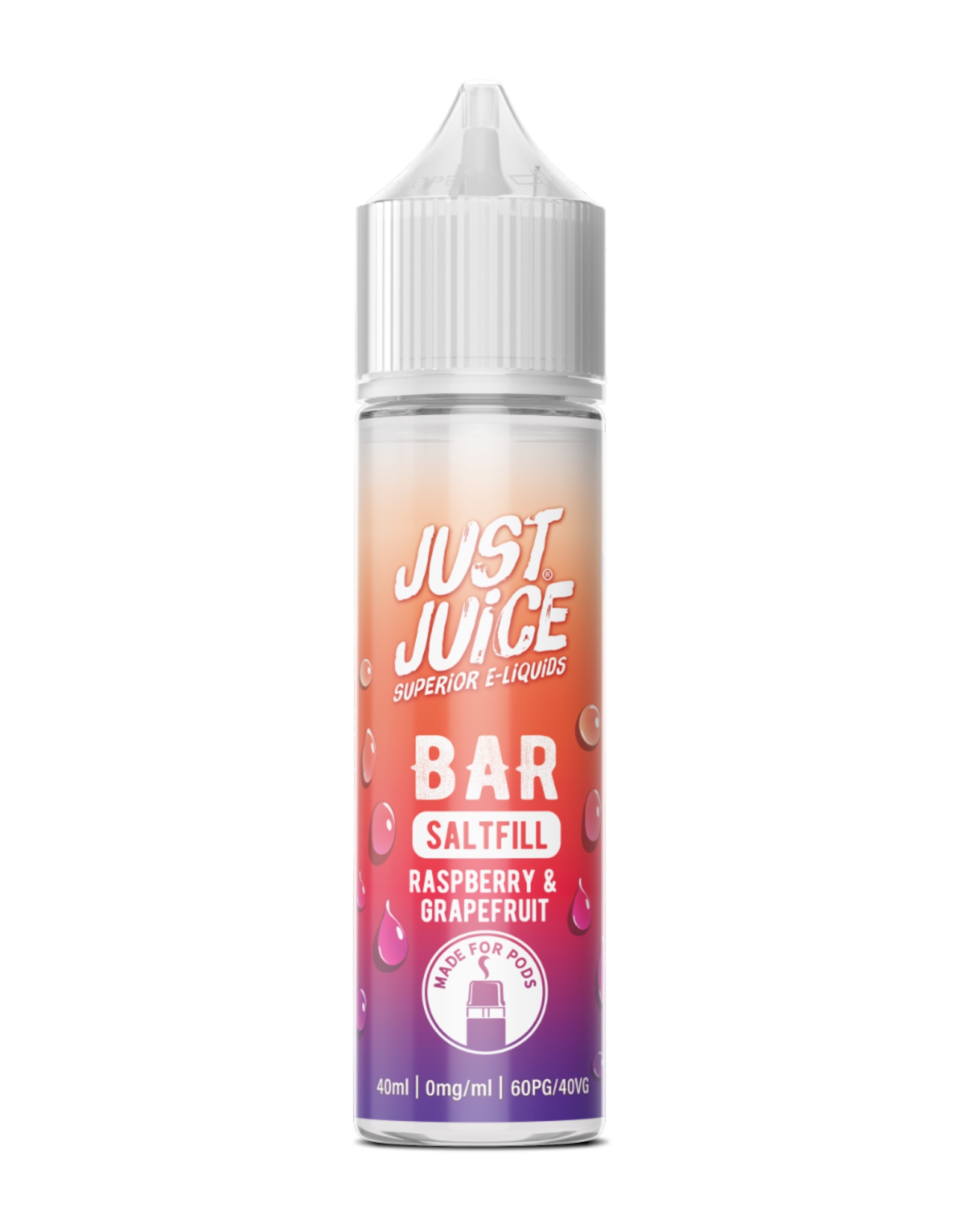 Just Juice Just Juice - BAR Saltfill - Raspberry & Grapefruit 40ml