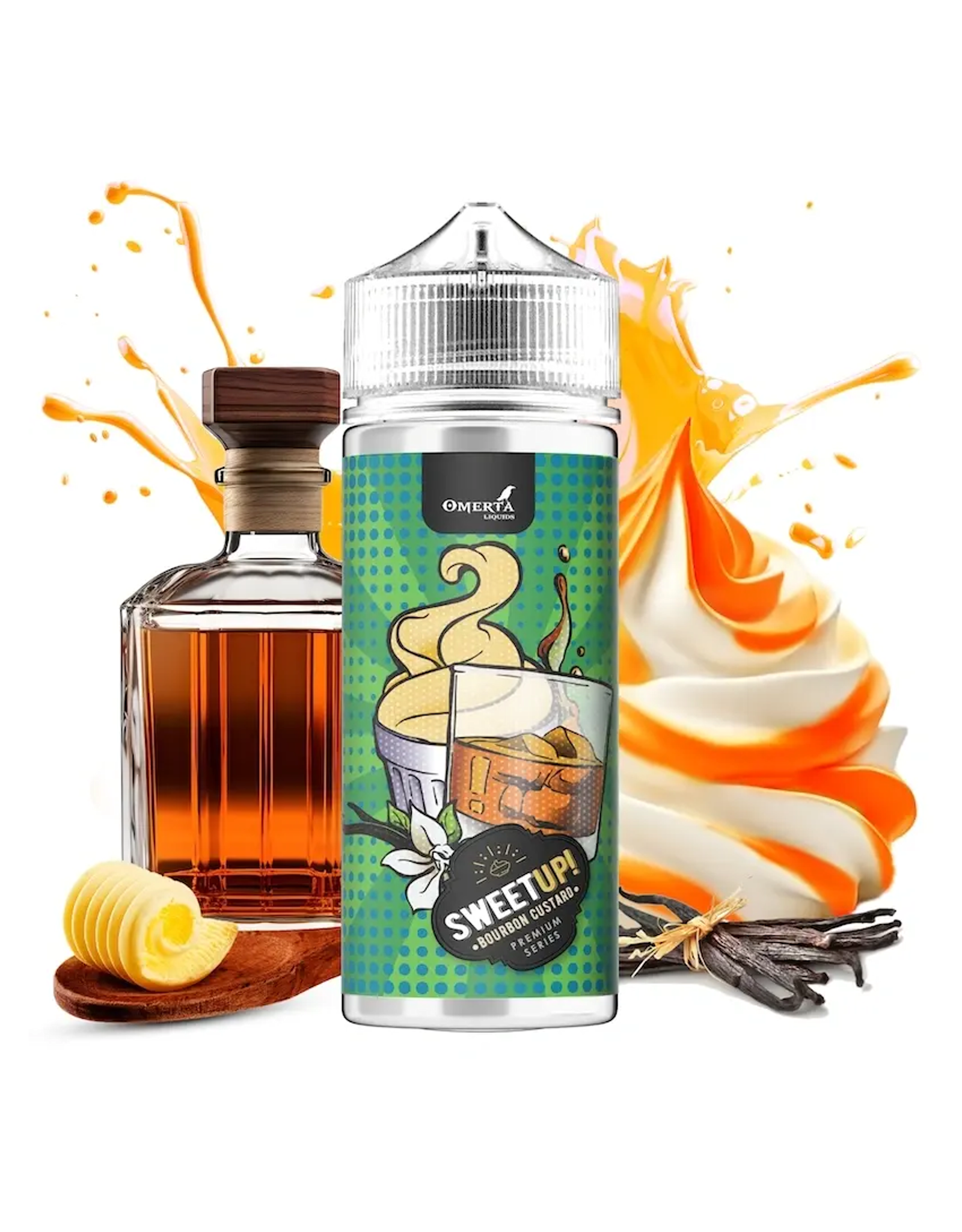 Omerta Omerta - SweetUp Bourbon Custard - 80ml Shortfill