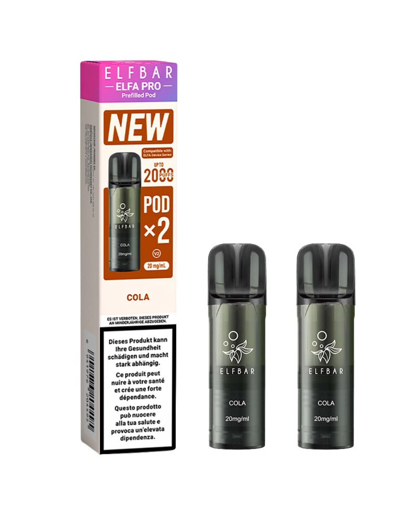 Elf Bar Elf Bar Elfa PRO V2 PODs - Cola (2er-pack)