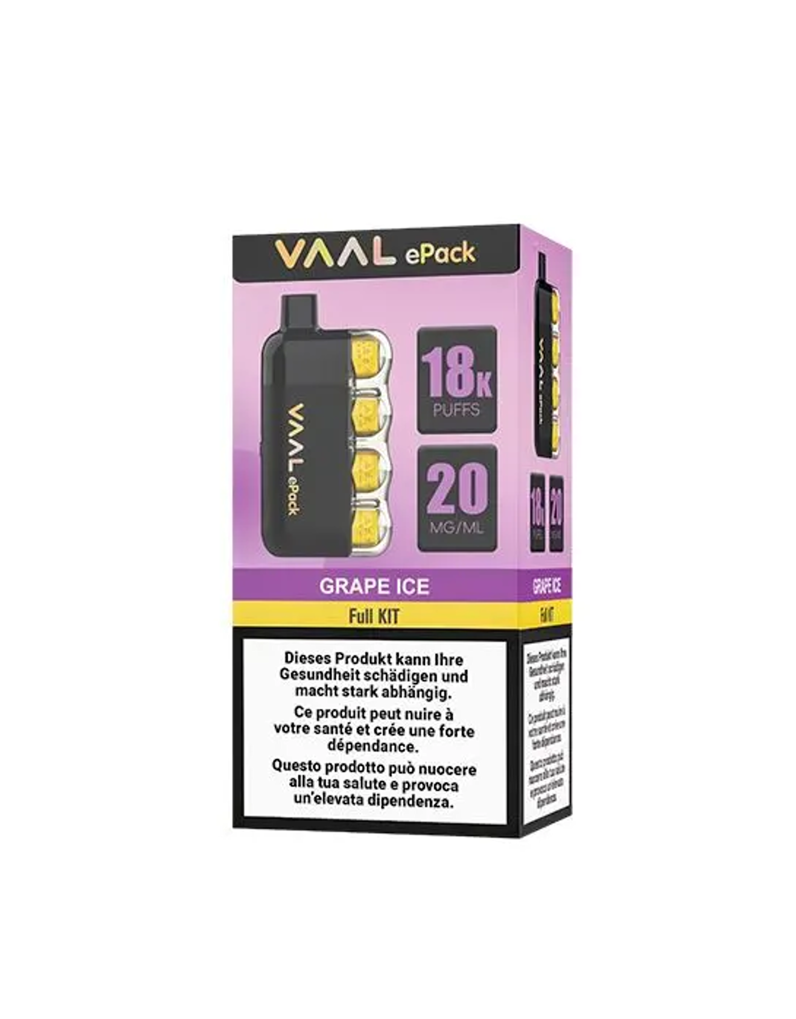 Vaal VAAL E-Pack Kit Grape Ice 20mg