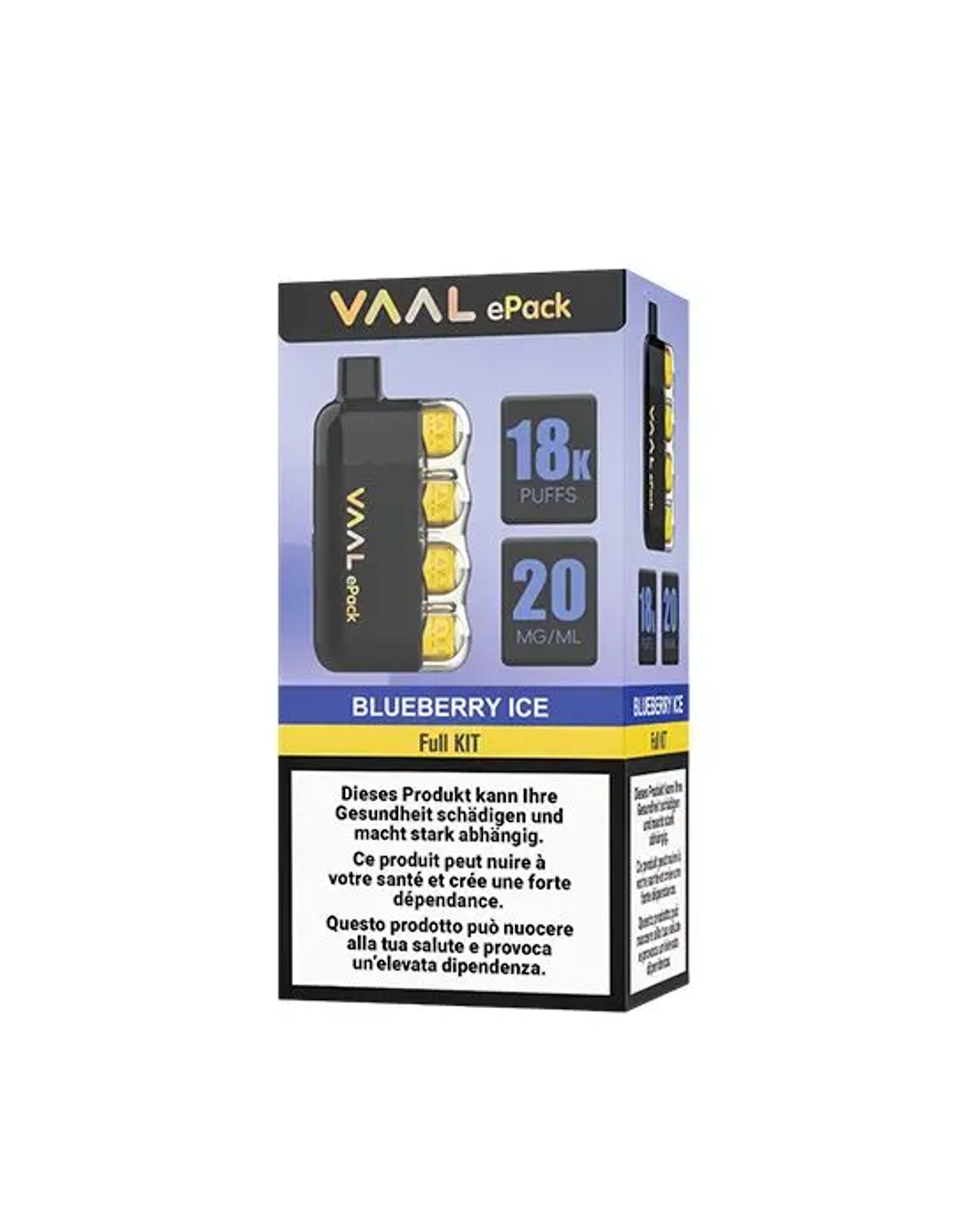 Vaal VAAL E-Pack Kit Blueberry Ice 20mg