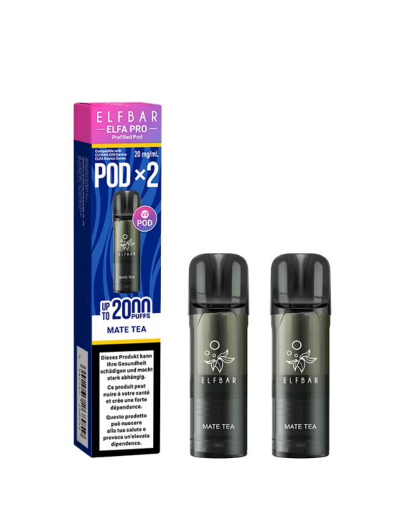 Elf Bar Elf Bar Elfa PRO V2 PODs - Mate Tea (2er-pack)