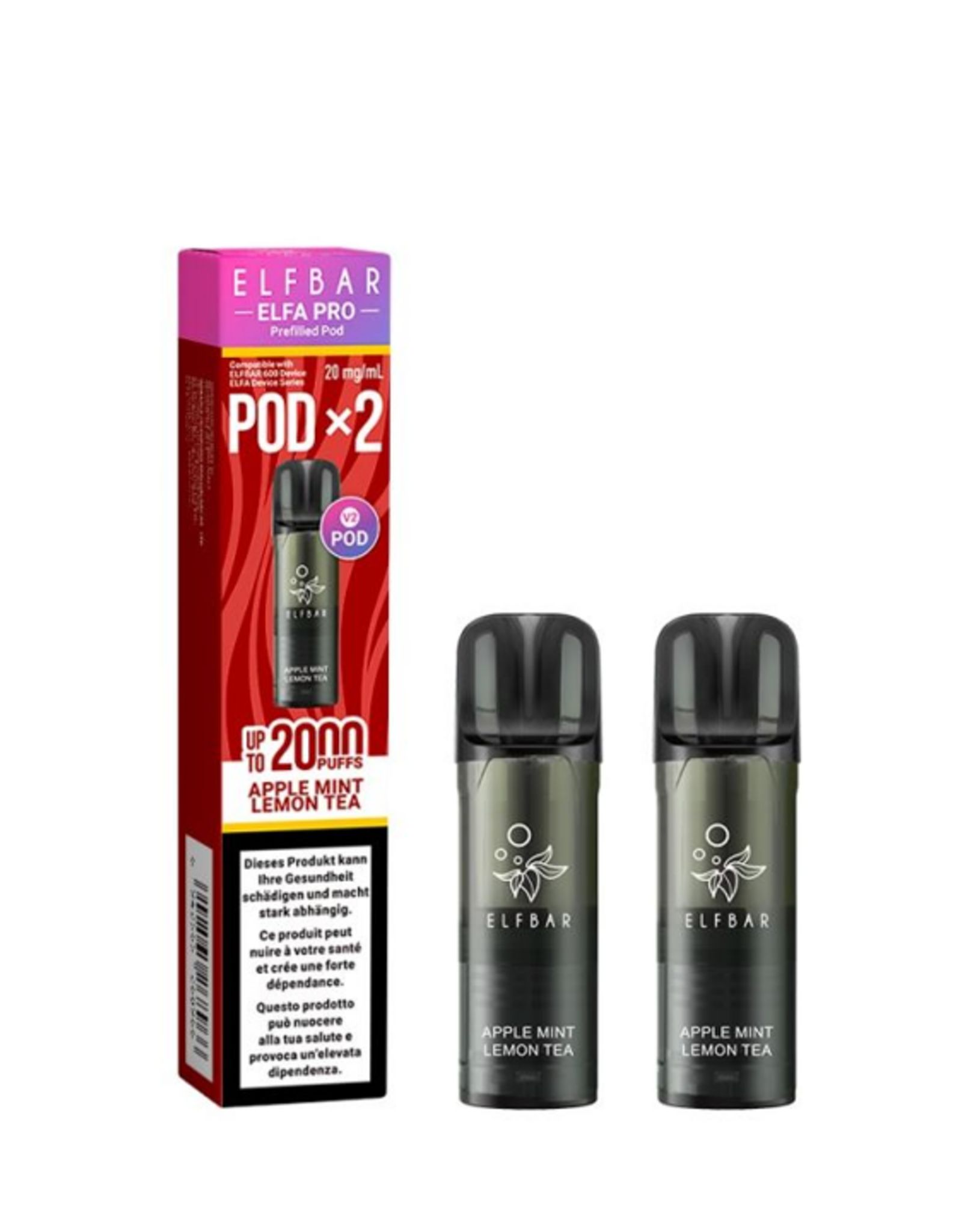 Elf Bar Elf Bar Elfa PRO V2 PODs - Apple Mint Lemon Tea (2er-pack)