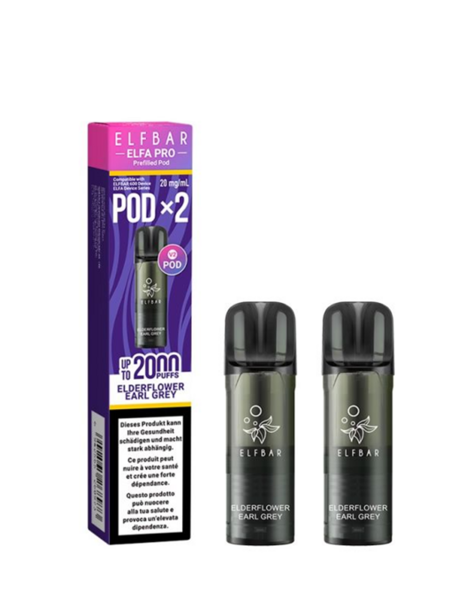 Elf Bar Elf Bar Elfa PRO V2 PODs - Elderflower Earl Grey Tea (2er-pack)