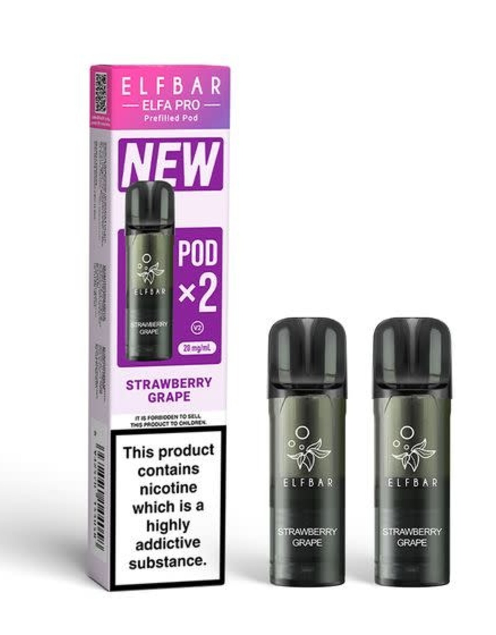 Elf Bar Elf Bar Elfa PRO V2 PODs - Strawberry Grape (2er-pack)