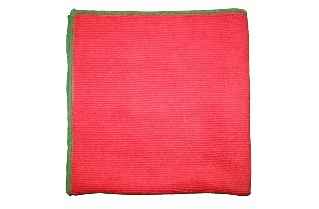 Microvezeldoek antibacterieel, 40 x 40 cm, rood