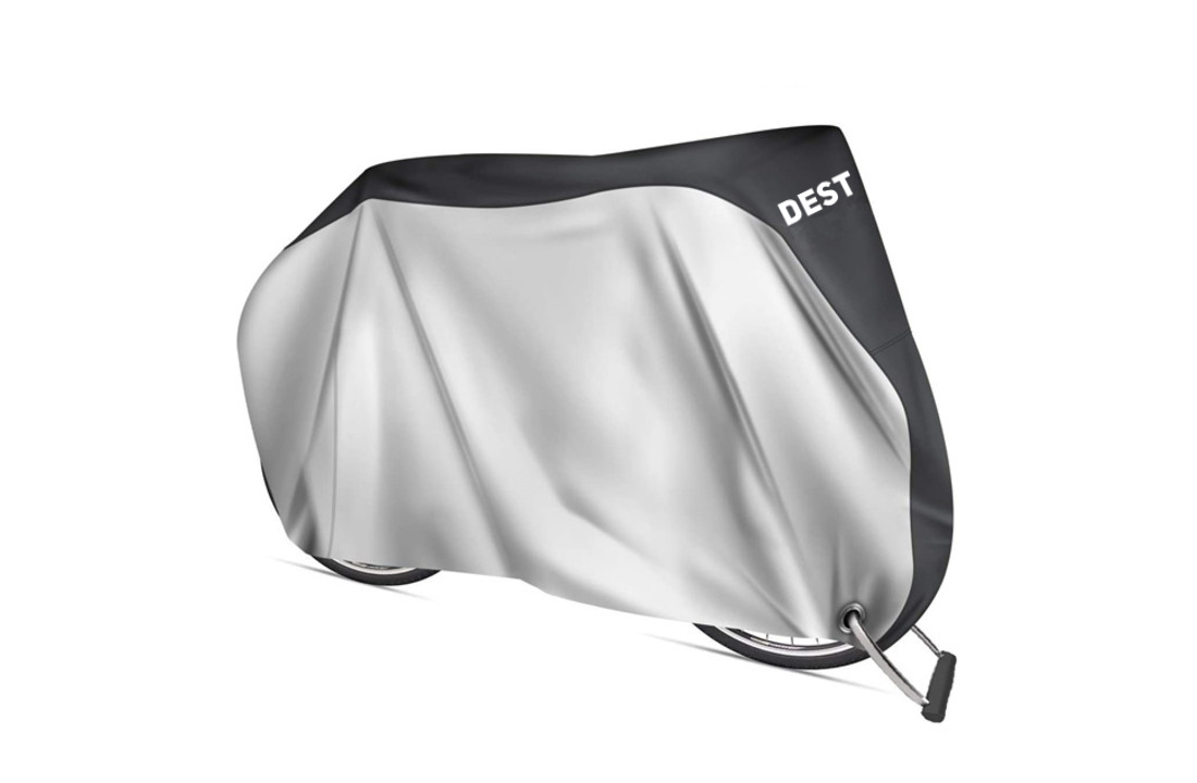 Fietshoes zilver, 110 x 200 x 70 cm