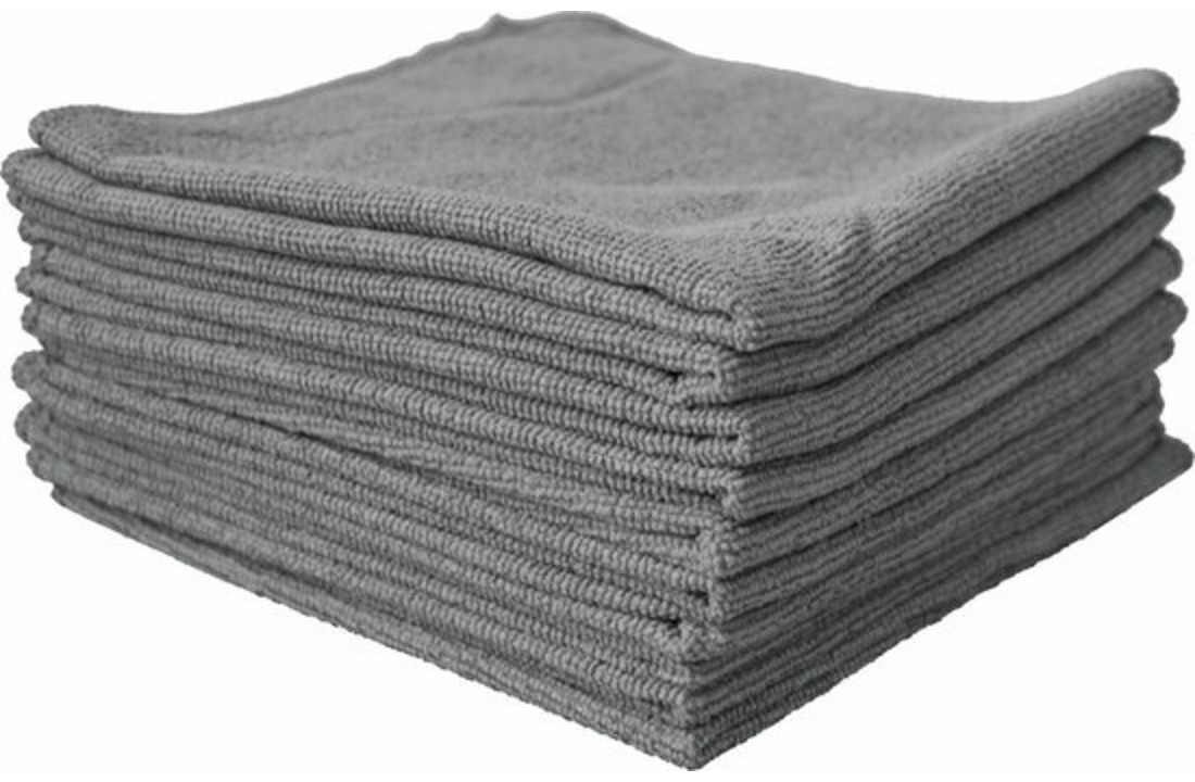 10-pack Microvezeldoek grijs L, 38 x 38 cm