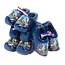 4 Souvenir Klompen, Blauw , 6 cm