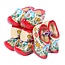 4 Souvenir Klompen, Red Sole, 6 cm