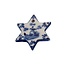 Christmas Ornament, Delft Blue, Flat Christmas Star